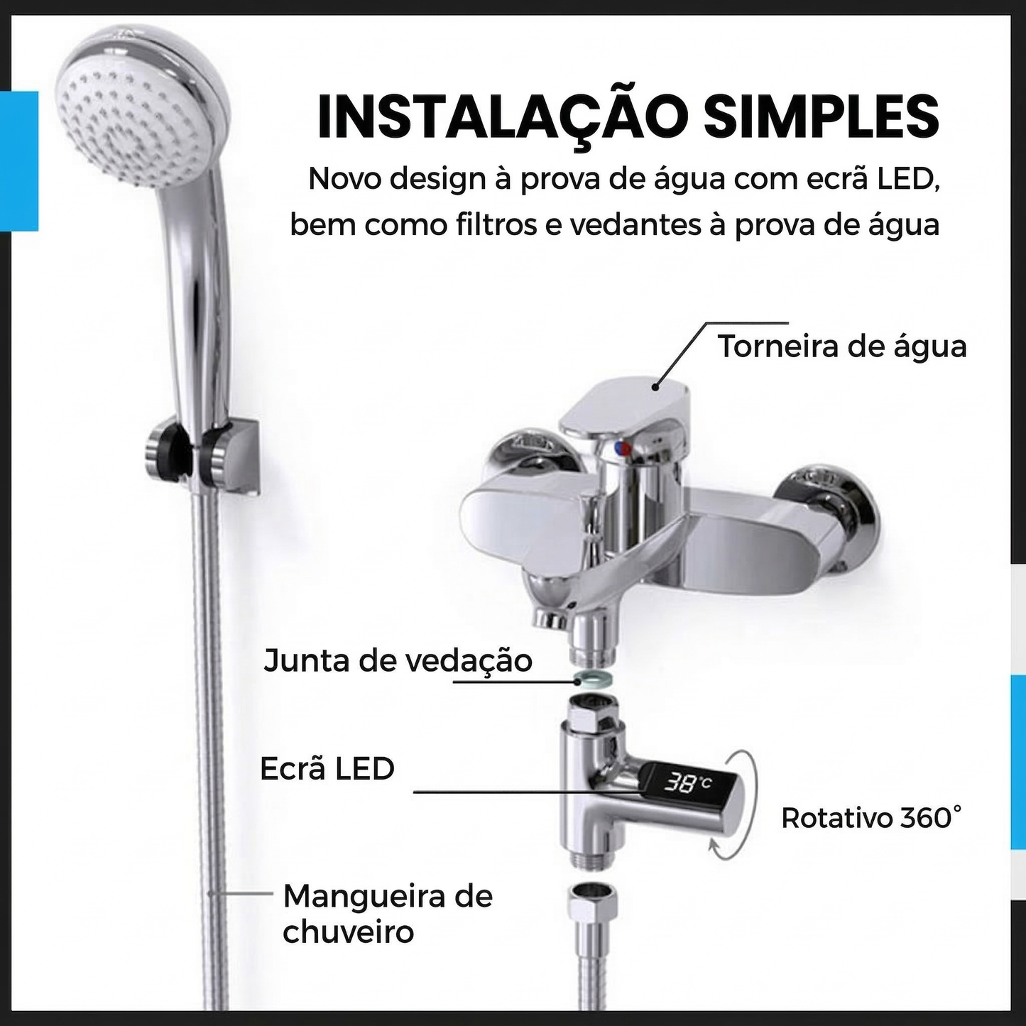 Termómetro Inteligente para Duche