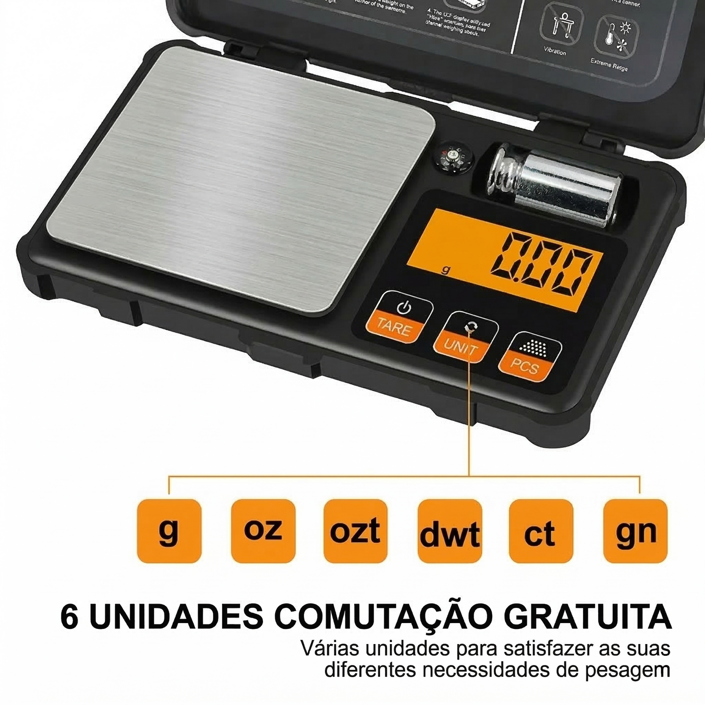 Balança Digital de Alta Precisão 0,001g