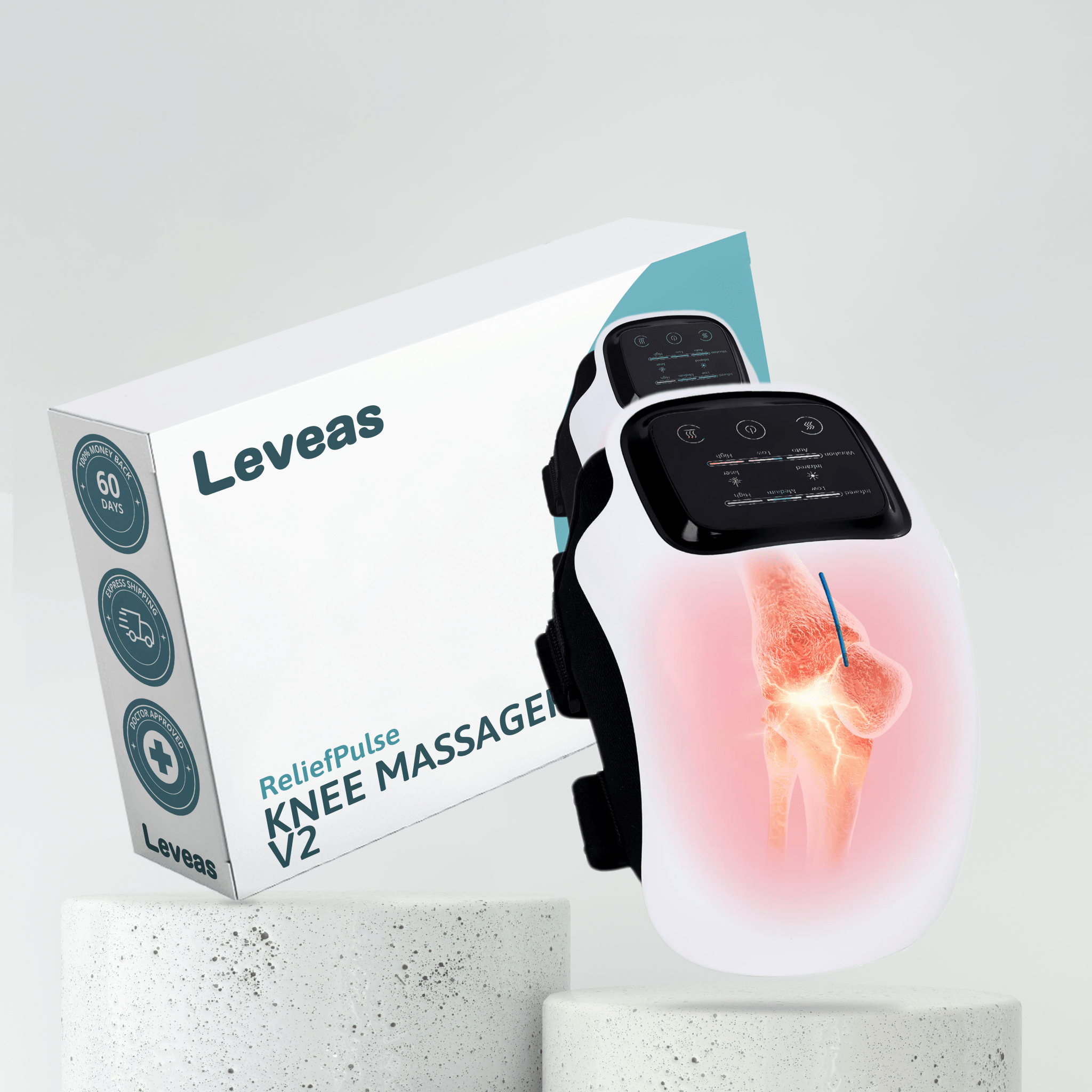 Leveas™ Relief Pulse Knee Massager V2 - Leveas